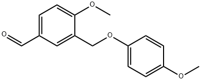 4-METHOXY-3-(4-METHOXY-PHENOXYMETHYL)-BENZALDEHYDE Struktur