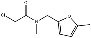 2-CHLORO-N-METHYL-N-[(5-METHYL-2-FURYL)METHYL]ACETAMIDE Struktur