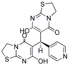 7-HYDROXY-6-[(7-HYDROXY-5-OXO-2,3-DIHYDRO-5H-[1,3]THIAZOLO[3,2-A]PYRIMIDIN-6-YL)(PYRIDIN-4-YL)METHYL]-2,3-DIHYDRO-5H-[1,3]THIAZOLO[3,2-A]PYRIMIDIN-5-ONE Struktur