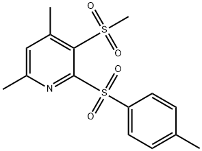 4,6-DIMETHYL-2-[(4-METHYLPHENYL)SULFONYL]-3-(METHYLSULFONYL)PYRIDINE Struktur