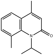 1-ISOPROPYL-4,8-DIMETHYL-2(1H)-QUINOLINONE Struktur