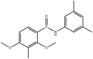 N-(3,5-DIMETHYLPHENYL)-2,4-DIMETHOXY-3-METHYLBENZENESULFINAMIDE Struktur