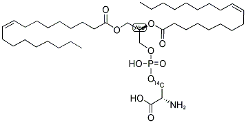 L-3-PHOSPHATIDYL-L-[3-14C]SERINE,1,2-DIOLEOYL Struktur