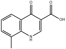 8-METHYL-4-OXO-1,4-DIHYDRO-QUINOLINE-3-CARBOXYLIC ACID Struktur