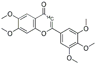 6,7 DIMETHOXY-3',3',5'-TRIHYDROXYFLAVONE, [3-14C] Struktur