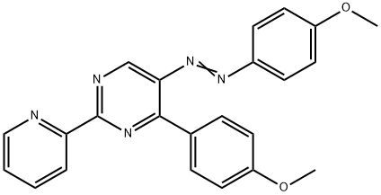 4-(4-METHOXYPHENYL)-5-[2-(4-METHOXYPHENYL)DIAZENYL]-2-(2-PYRIDINYL)PYRIMIDINE Struktur