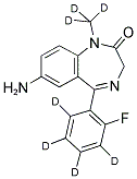 7-AMINOFLUNITRAZEPAM-D7 Struktur