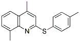 4,8-DIMETHYL-2-QUINOLINYL 4-METHYLPHENYL SULFIDE Struktur