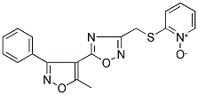 2-(([5-(5-METHYL-3-PHENYLISOXAZOL-4-YL)-1,2,4-OXADIAZOL-3-YL]METHYL)THIO)PYRIDINIUM-1-OLATE Struktur