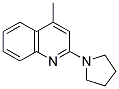 4-METHYL-2-(1-PYRROLIDINYL)QUINOLINE Struktur