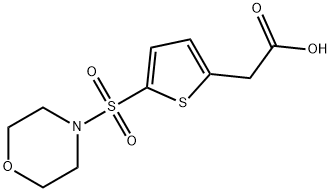 [5-(MORPHOLIN-4-YLSULFONYL)THIEN-2-YL]ACETIC ACID Struktur