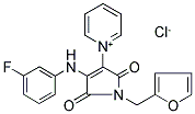 1-[4-(3-FLUOROANILINO)-1-(2-FURYLMETHYL)-2,5-DIOXO-2,5-DIHYDRO-1H-PYRROL-3-YL]PYRIDINIUM CHLORIDE Struktur