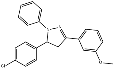 3-[5-(4-CHLOROPHENYL)-1-PHENYL-4,5-DIHYDRO-1H-PYRAZOL-3-YL]PHENYL METHYL ETHER Struktur
