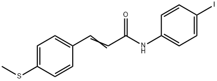 N-(4-IODOPHENYL)-3-[4-(METHYLSULFANYL)PHENYL]ACRYLAMIDE Struktur