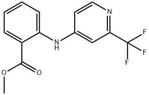 METHYL 2-([2-(TRIFLUOROMETHYL)-4-PYRIDINYL]AMINO)BENZENECARBOXYLATE Struktur