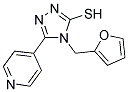 4-(2-FURYLMETHYL)-5-PYRIDIN-4-YL-4H-1,2,4-TRIAZOLE-3-THIOL Struktur