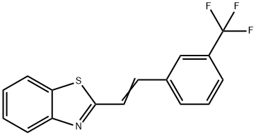 2-[3-(TRIFLUOROMETHYL)STYRYL]-1,3-BENZOTHIAZOLE Struktur