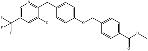 METHYL 4-[(4-([3-CHLORO-5-(TRIFLUOROMETHYL)-2-PYRIDINYL]METHYL)PHENOXY)METHYL]BENZENECARBOXYLATE Struktur