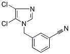 3-[(4,5-DICHLORO-1H-IMIDAZOL-1-YL)METHYL]BENZONITRILE Struktur