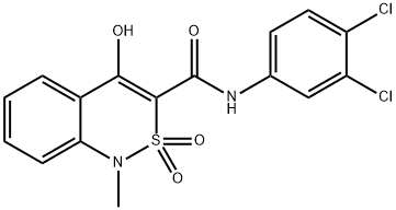 N-(3,4-DICHLOROPHENYL)-4-HYDROXY-1-METHYL-2,2-DIOXO-1,2-DIHYDRO-2LAMBDA6,1-BENZOTHIAZINE-3-CARBOXAMIDE Struktur