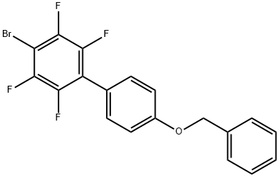 4-(BENZYLOXY)-4'-BROMO-2',3',5',6'-TETRAFLUORO-1,1'-BIPHENYL Struktur