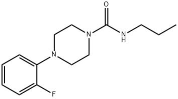 (4-(2-FLUOROPHENYL)PIPERAZINYL)-N-PROPYLFORMAMIDE Struktur