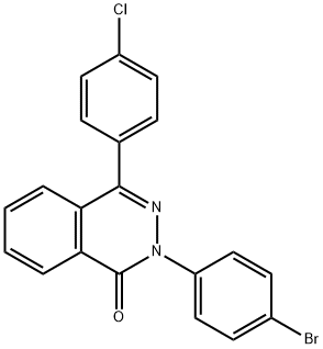 2-(4-BROMOPHENYL)-4-(4-CHLOROPHENYL)-1(2H)-PHTHALAZINONE Struktur