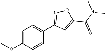 3-(4-METHOXYPHENYL)-N,N-DIMETHYL-5-ISOXAZOLECARBOXAMIDE Struktur