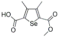 5-(METHOXYCARBONYL)-3,4-DIMETHYLSELENOPHENE-2-CARBOXYLIC ACID Struktur