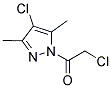 2-CHLORO-1-(4-CHLORO-3,5-DIMETHYL-PYRAZOL-1-YL)-ETHANONE Struktur