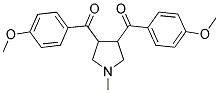 [4-(4-METHOXYBENZOYL)-1-METHYLTETRAHYDRO-1H-PYRROL-3-YL](4-METHOXYPHENYL)METHANONE Struktur