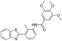 N-(3-(BENZO[D]THIAZOL-2-YL)-2-METHYLPHENYL)-3,4,5-TRIMETHOXYBENZAMIDE Struktur