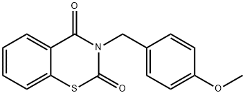 3-(4-METHOXYBENZYL)-2H-1,3-BENZOTHIAZINE-2,4(3H)-DIONE Struktur