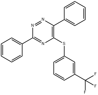 3,6-DIPHENYL-1,2,4-TRIAZIN-5-YL 3-(TRIFLUOROMETHYL)PHENYL SULFIDE Struktur