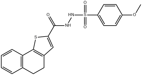 N'-(4,5-DIHYDRONAPHTHO[1,2-B]THIOPHEN-2-YLCARBONYL)-4-METHOXYBENZENESULFONOHYDRAZIDE Struktur