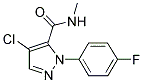 4-CHLORO-1-(4-FLUOROPHENYL)-N-METHYL-1H-PYRAZOLE-5-CARBOXAMIDE Struktur