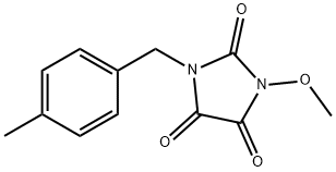 1-METHOXY-3-(4-METHYLBENZYL)-1H-IMIDAZOLE-2,4,5(3H)-TRIONE Struktur