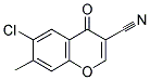 6-CHLORO-3-CYANO-7-METHYLCHROMONE Struktur