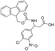 FMOC-DL-3-(4-CHLORO-3-NITROPHENYL)-3-AMINO-PROPIONIC ACID Struktur