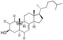 5ALPHA-CHOLEST-7-EN-3BETA-OL-1,2,5,6-D4 Struktur