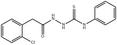 2-(2-CHLOROPHENYL)-N-(((PHENYLAMINO)THIOXOMETHYL)AMINO)ETHANAMIDE Struktur