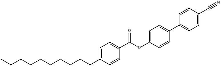 4'-CYANO[1,1'-BIPHENYL]-4-YL 4-DECYLBENZENECARBOXYLATE Struktur