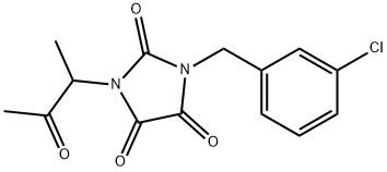 1-(3-CHLOROBENZYL)-3-(1-METHYL-2-OXOPROPYL)-1H-IMIDAZOLE-2,4,5(3H)-TRIONE Struktur