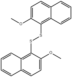 2-METHOXY-1-[(2-METHOXY-1-NAPHTHYL)DISULFANYL]NAPHTHALENE Struktur