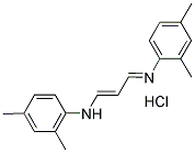 (3-(2,4-DIMETHYLPHENYLAMINO)PROP-2-ENYLIDENE)2,4-DIMETHYLPHENYLAMINE, HYDROCHLORIDE Struktur