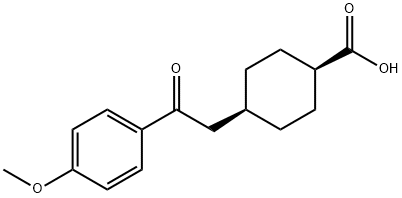 CIS-4-[2-(4-METHOXYPHENYL)-2-OXOETHYL]CYCLOHEXANE-1-CARBOXYLIC ACID Struktur