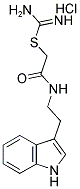 2-AMIDINOTHIO-N-(2-INDOL-3-YLETHYL)ETHANAMIDE, HYDROCHLORIDE Struktur