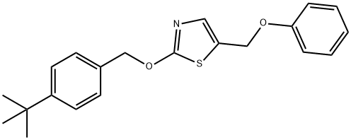 2-([4-(TERT-BUTYL)BENZYL]OXY)-5-(PHENOXYMETHYL)-1,3-THIAZOLE Struktur