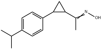 1-[2-(4-ISOPROPYLPHENYL)CYCLOPROPYL]-1-ETHANONE OXIME Struktur