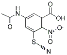 2-NITRO-3-THIOCYANATO-5-ACETYLAMINOBENZOIC ACID Struktur